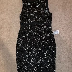 Black Sparkle Club Dress  - Size L